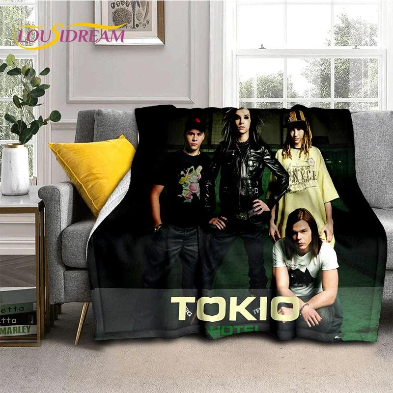 Rock Band Tokio Hotel Bill Kaulitz Soft Flannel Blanket for Bed Bedroom Sofa Picnic,Throw Blanket for Cover Outdoor Leisure Gift