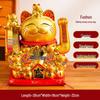 Ceramic Lucky Cat Figurine with Waving Hand – Customizable Gold Shop Gift for 2026 Opening Ceremony
