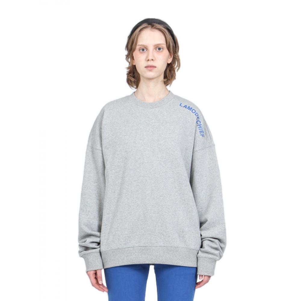 

LAMODECHIEF EMBROIDERY SHOULDER LOGO MTM GRAY