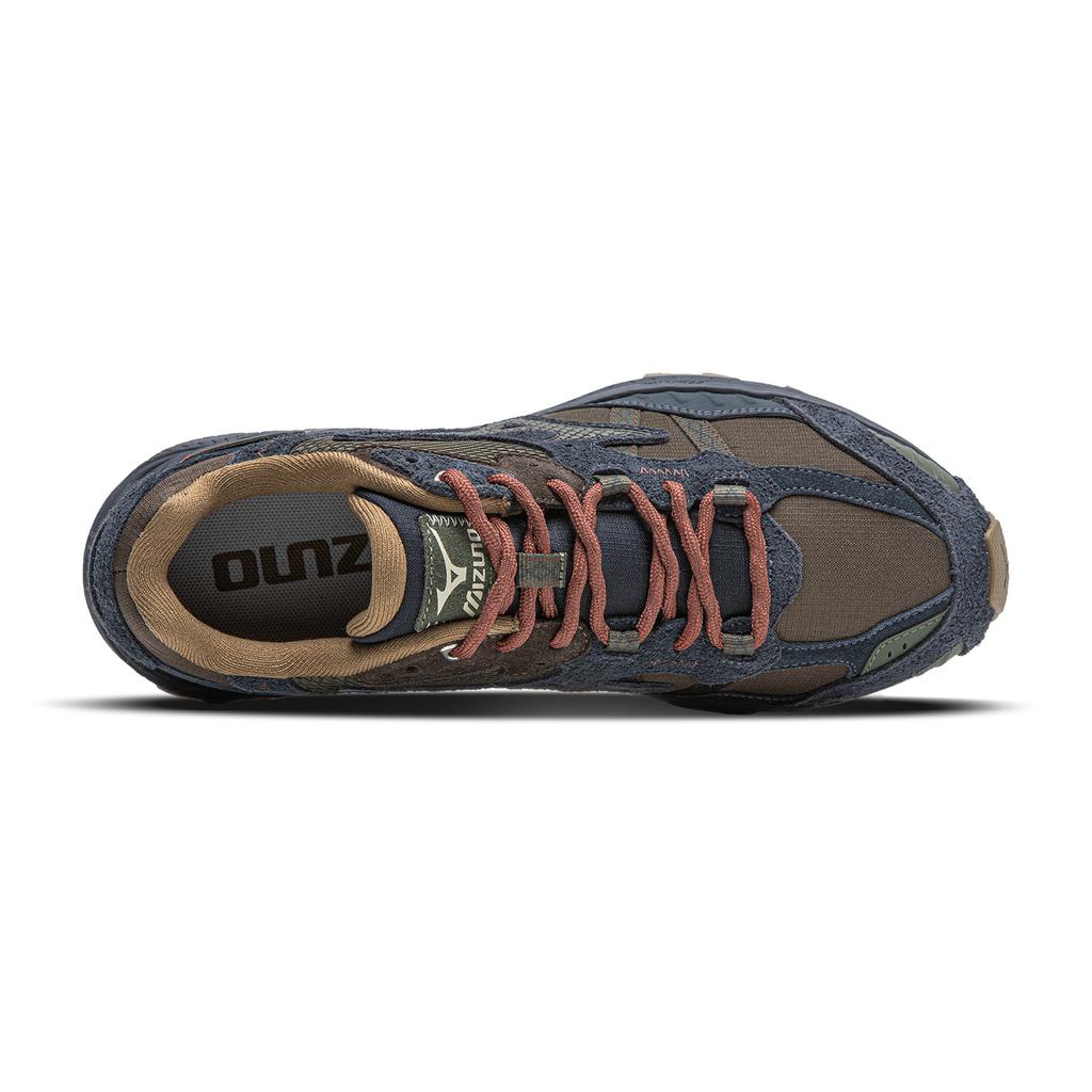 Mizuno Racer Adv Outdoor Protiskluzové Odolné Ležérní Pohodlné Nízké Běžecké Boty Unisex Tenisky Břidlicově Černá Hnědá D1GH241212