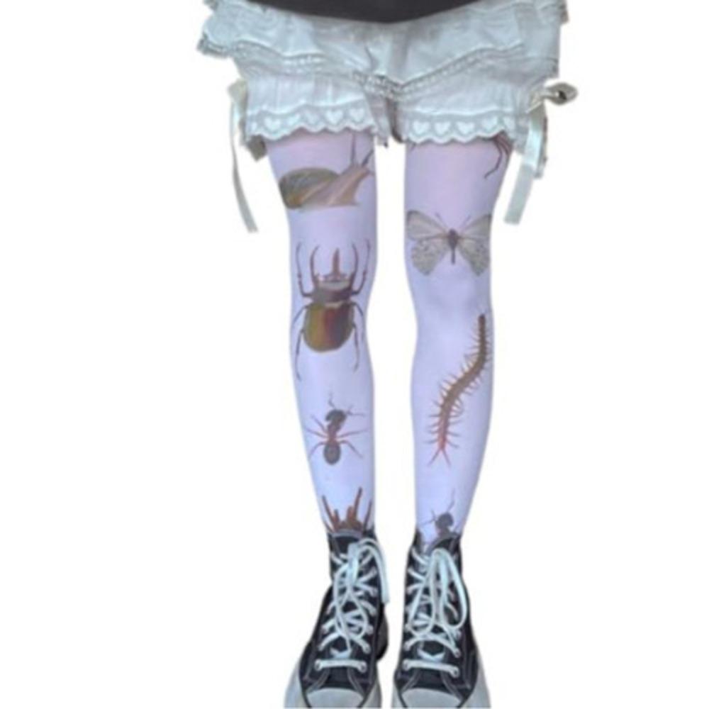 Cute Design Animal Printed Socks Stretchy Printed Pattern Graffiti Socks Japanese Style Soft Material Printed Socks Y2K Style One Size