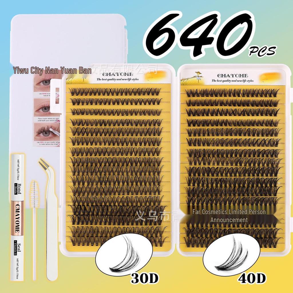 Set Extensii Gene False Natural D Curl 8-18mm - Gene Tip Cluster Segmentat DIY