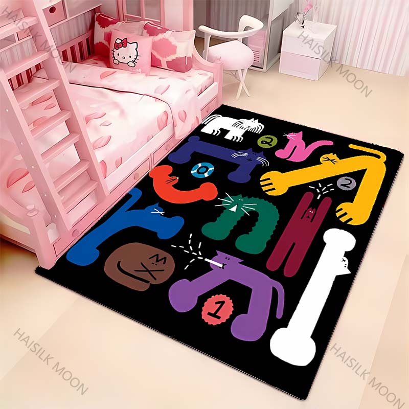 3D HD Tisk Umění Vtipný Kočičí Koberec Novinka! Koberec do obývacích pokojů, ložnic, kancelářských prostor, odolný, dekorativní podložky do dětského pokoje