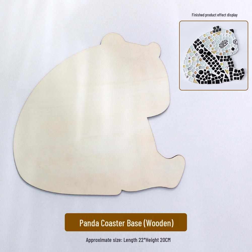 Bambus-Untersetzer & Tischset DIY-Kit für Kinder - Quadratische & Runde Mosaikbasis