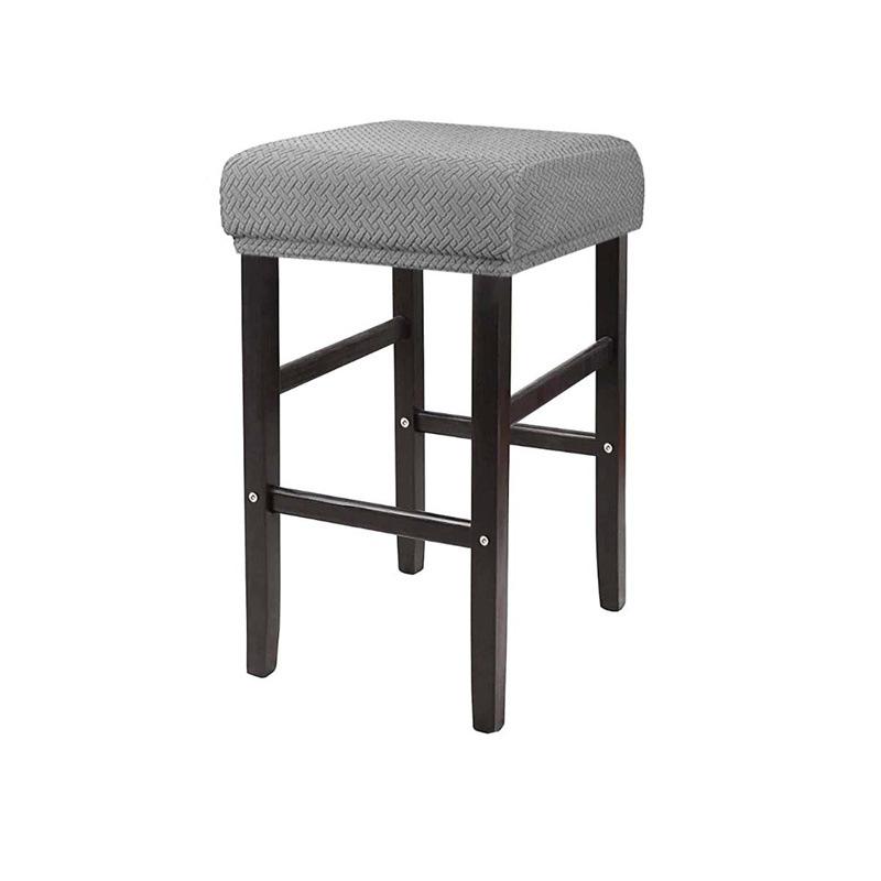 Sleek Rectangular Elastic Dressing Table Stool Cover Dust Resist and Machine Washable Counter Stool Cover Saddle Bar Chair Cover