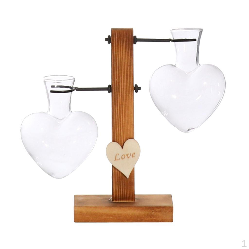 Vase Desktop Plant Terrarium Decor for Bookshelf,Cafe,Office