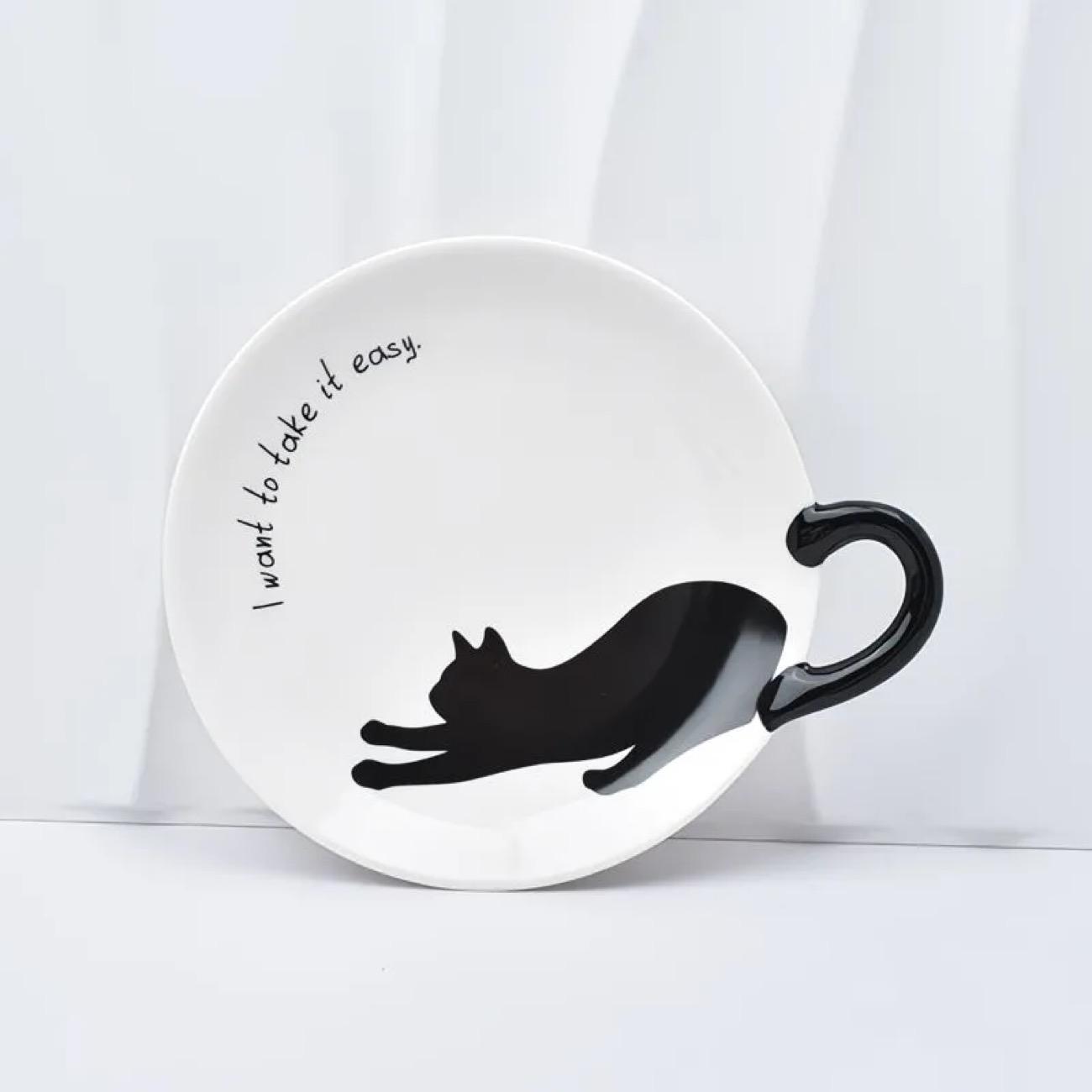 

Японская милая кошачья керамическая тарелка – Десертная, для завтрака и фруктов 6.5inch A розовый