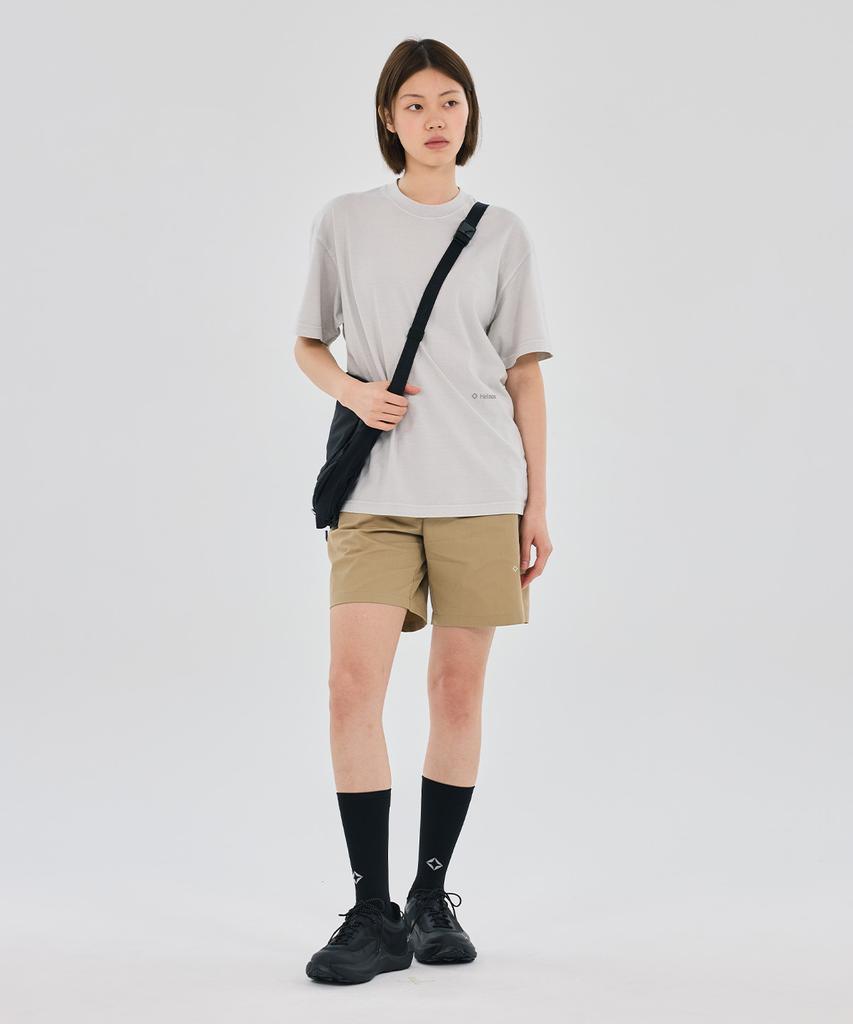 Hellinogseuweeo Garment Dyed Short Sleeve T-Shirt_Light Gray