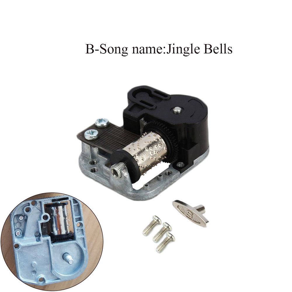 

Mini Kids Craft Romantic Decor Collectibles Clockwork Music Box Christmas Song Birthday Xmas Gift B