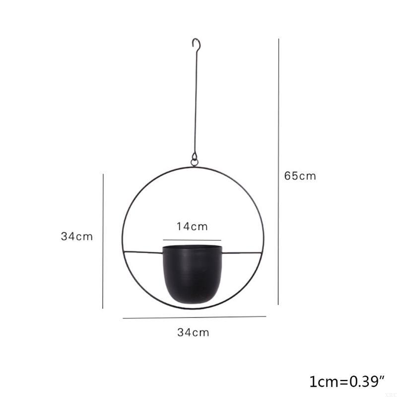 Simple Design Plant Pot Hanging Planter Vase Modern Window Ceiling Hanger for Small Cactus Herb Air Plant X3UC