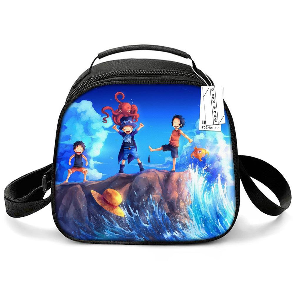 Animation Lunch Box Thermal Insulation Bag Lunch Bag Student Thickened Aluminum Foil Nautical King Storage Thermal Insulation Meal Bag Ice Bag
