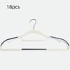 Plastic Clothes Hanger Non-Slip Adult Home Use Wardrobe Hanger for Bedroom Balcony Drying Garment Rack