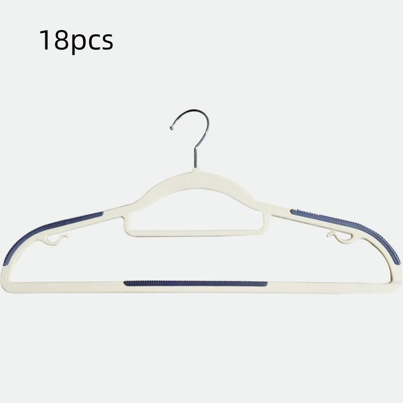 Plastic Clothes Hanger Non-Slip Adult Home Use Wardrobe Hanger for Bedroom Balcony Drying Garment Rack