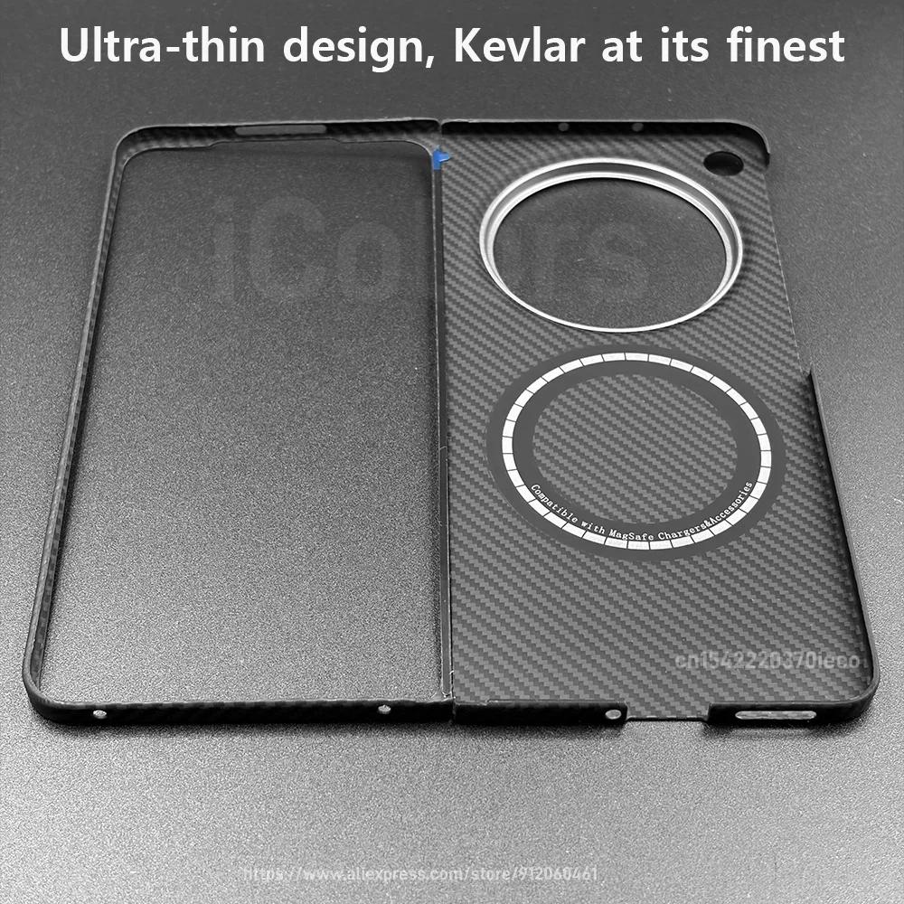 For OPPO Find N6 Kevlar Aramid Fiber Case Magnetic Magsafe Cover Ultra-Thin Lightweight Case Armor Protective Cover