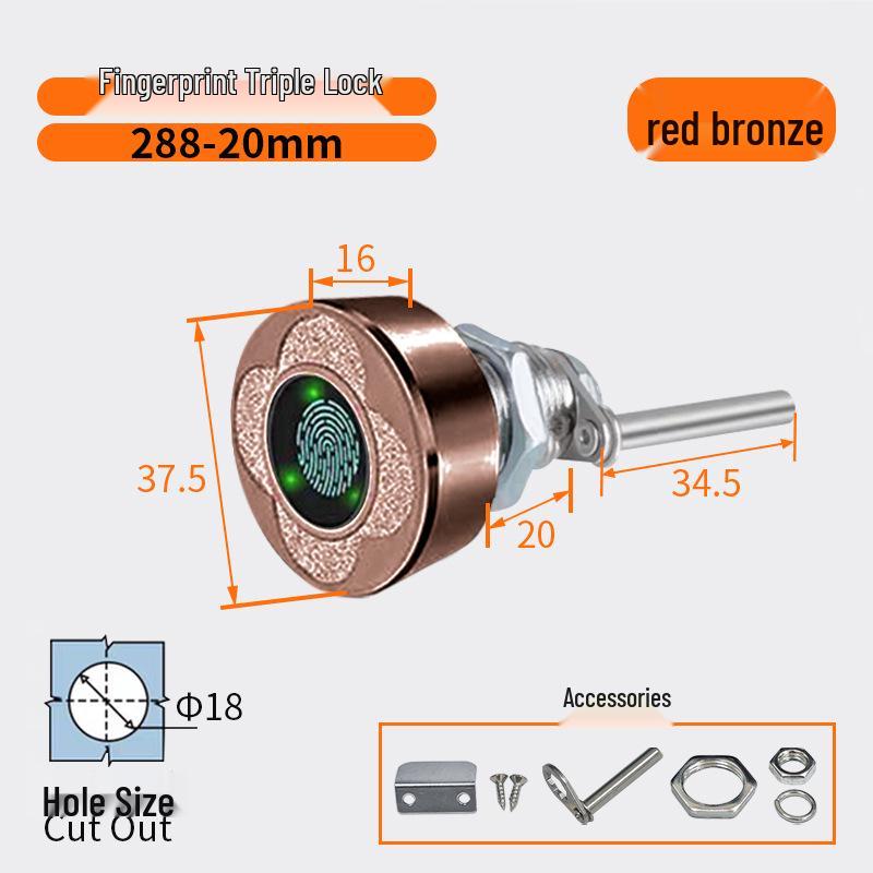 Smart Fingerprint Cabinet & Drawer Lock for Desks & Mailboxes