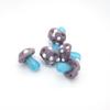 Red Umbrella Poisonous Mushroom Glass Beads for DIY Jewelry: Handmade Lampwork Beading Materials for Bracelets and Necklaces.