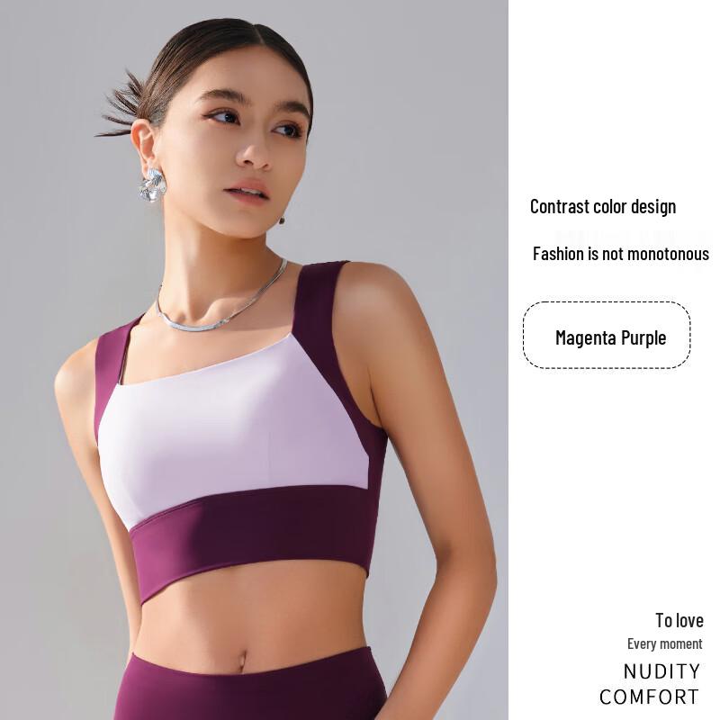 

Женский спортивный бюстгальтер с набивкой, противоударный, и майка для йоги