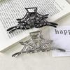 Tmetal Spiderweb Geometric Hair Claw Crab Hairpins Fashion Hair Clips Barrettes Women Girls Korean Ponytail Clip Hair Accessories Gift