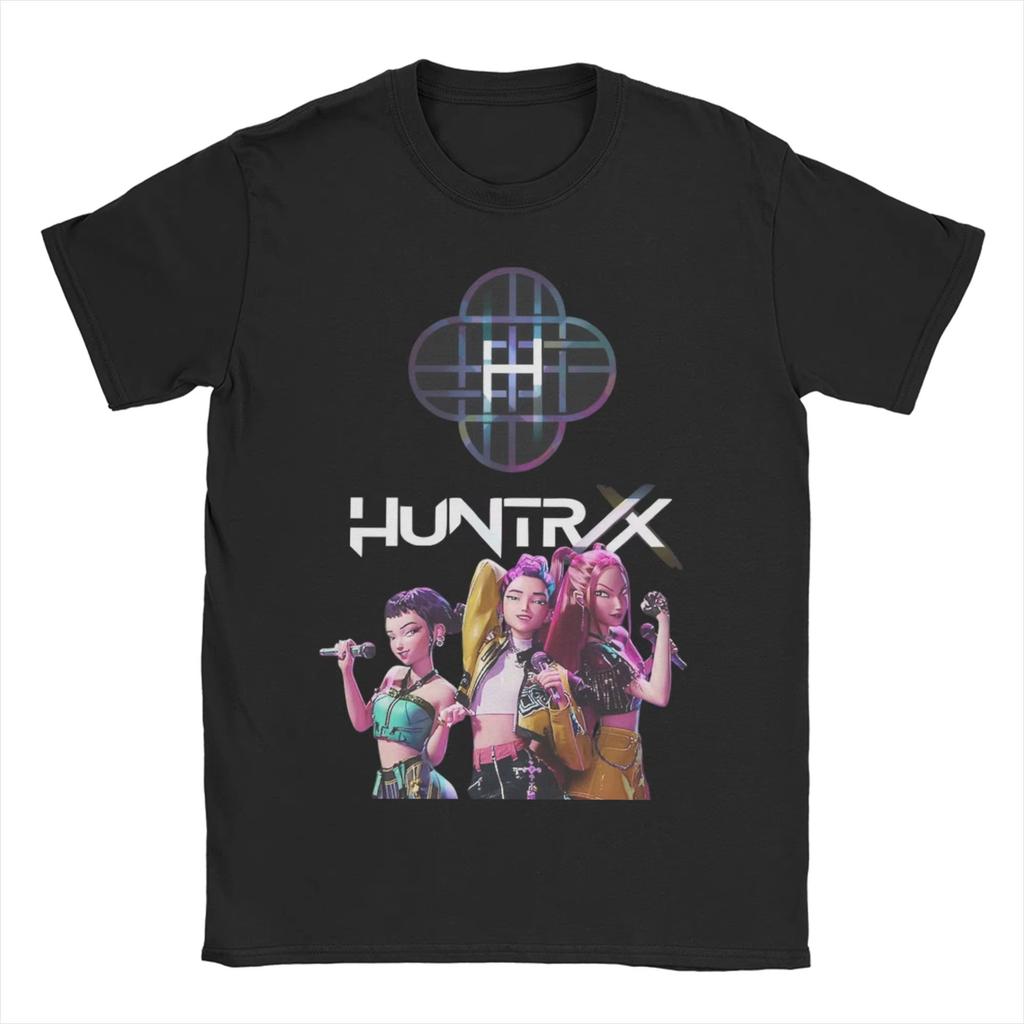 Summer Men Women Huntrix T Shirts Kpop Demon Hunters  Cotton Clothes Creative Short Sleeve Round Neck Shirt Graphic T-Shirts Top
