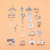 1 Set Mix Key Lock Charms Alloy Tools Pendants For Work Themed Jewelry Making