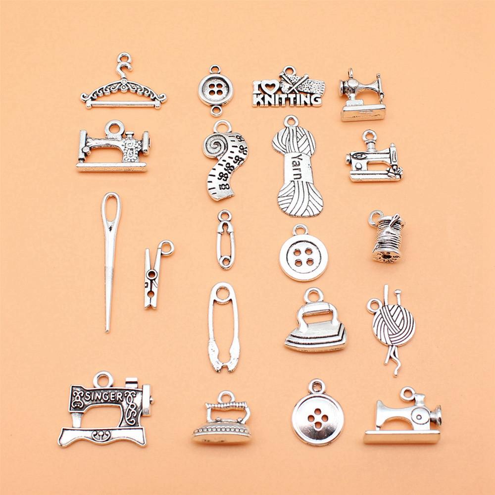 1 Set Mix Key Lock Charms Alloy Tools Pendants For Work Themed Jewelry Making