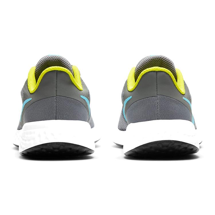 New Nike Revolution 5 'Smoke Grey Chlorine Blue' Gs BQ5671-019