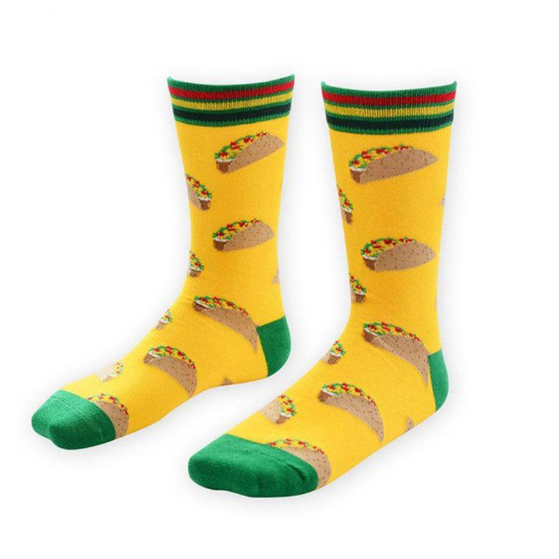 

Яркие носки из ретро-хлопка «Звездная ночь» для мужчин и женщин с винтажным шармом жёлтый