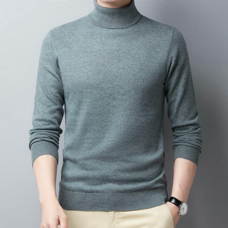 

Yiliteng Men s 100% Lambswool Turtleneck Sweater 190