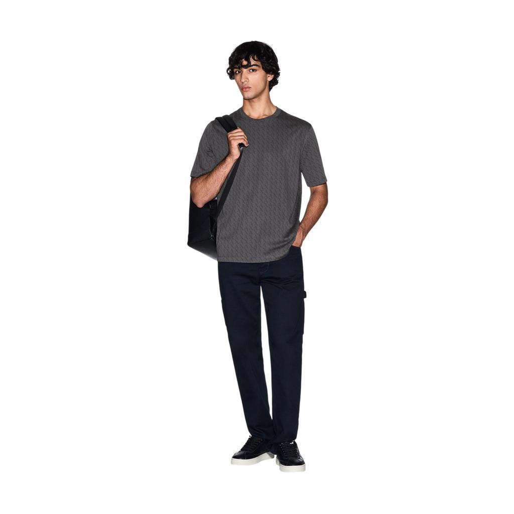 Armani Exchange Mens Logo All-Over Print T-Shirt