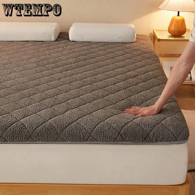 Matelas Moelleux Doux Laine d'Agneau Polaire Maison Lit Simple/Double Matelas Épaissi Hiver École Dortoir Matelas Couettes