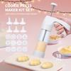 19 Pieces Cookie Molds with Embossing Tool for Quick Baking Decorations Dessert Decorating Syringes