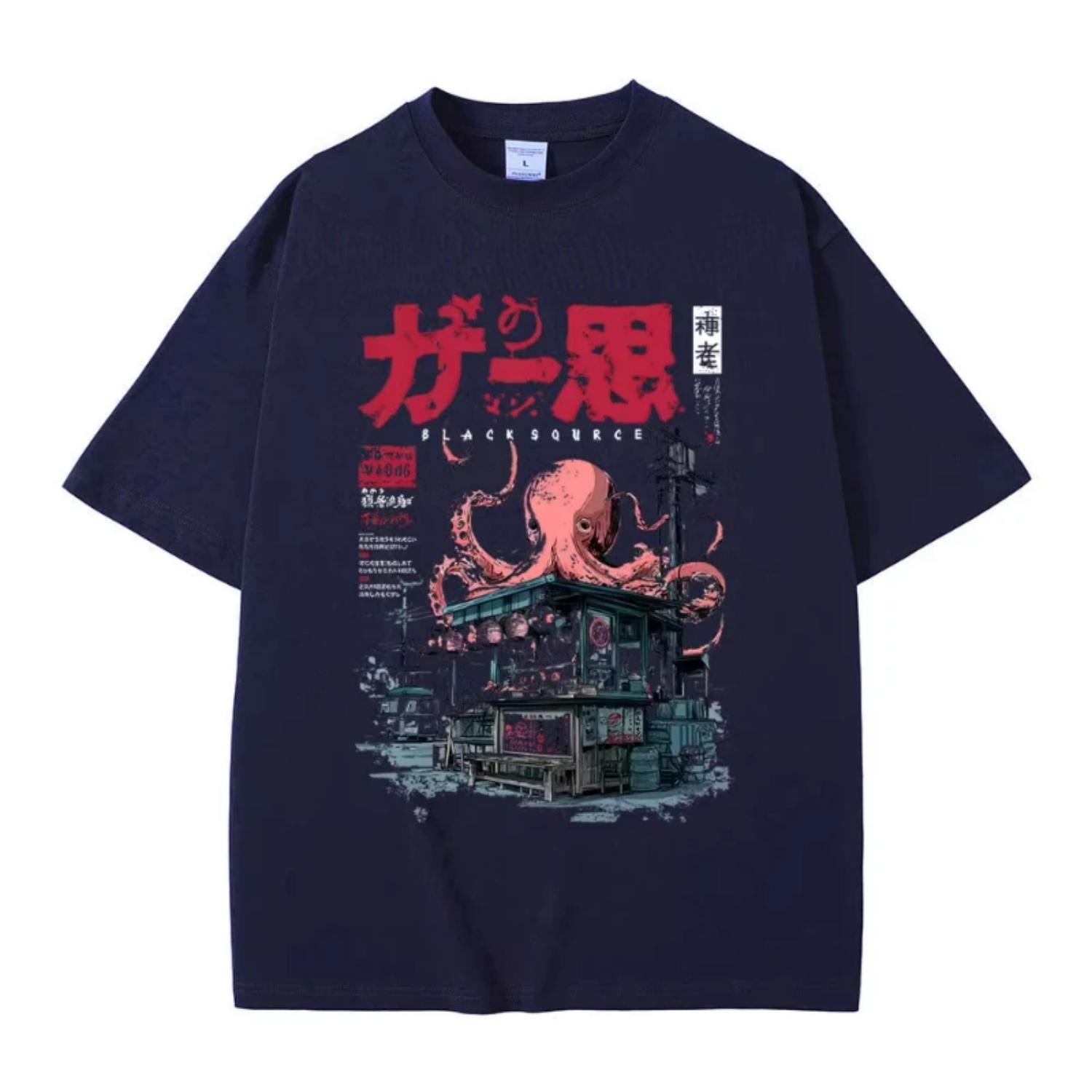 

Japanese Takoyaki Funny Meme T-shirt Men Women Casual Humor Style Short Sleeve Tee Shirt Male Vintage Oversized Cotton T Shirts S