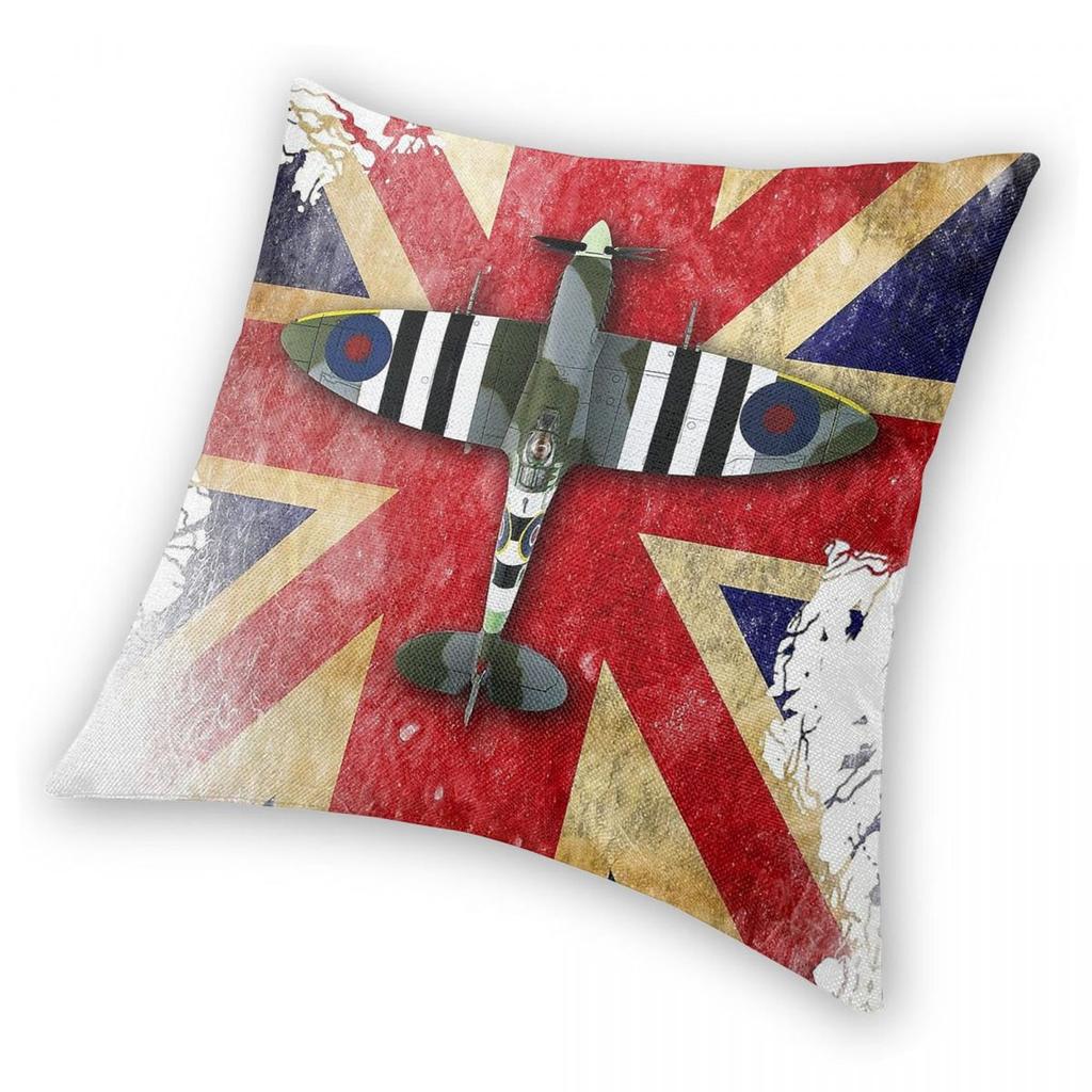 Supermarine Spitfire Mk Ixc Square Pillowcase Polyester Linen Velvet Printed Zip Decorative Pillow Case Car Cushion Cover