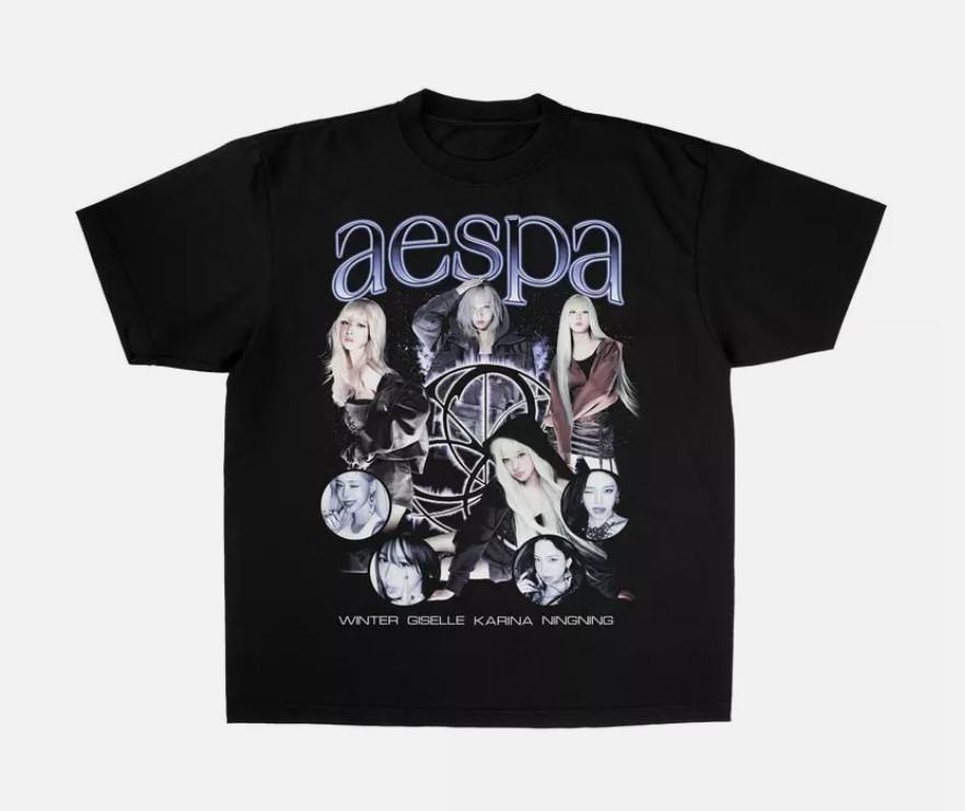 HOT NEW Aespa Armageddon Tee Aespa Supernova Tee Kpop Fans Tee S2345XL Unisex T-Shirt XL