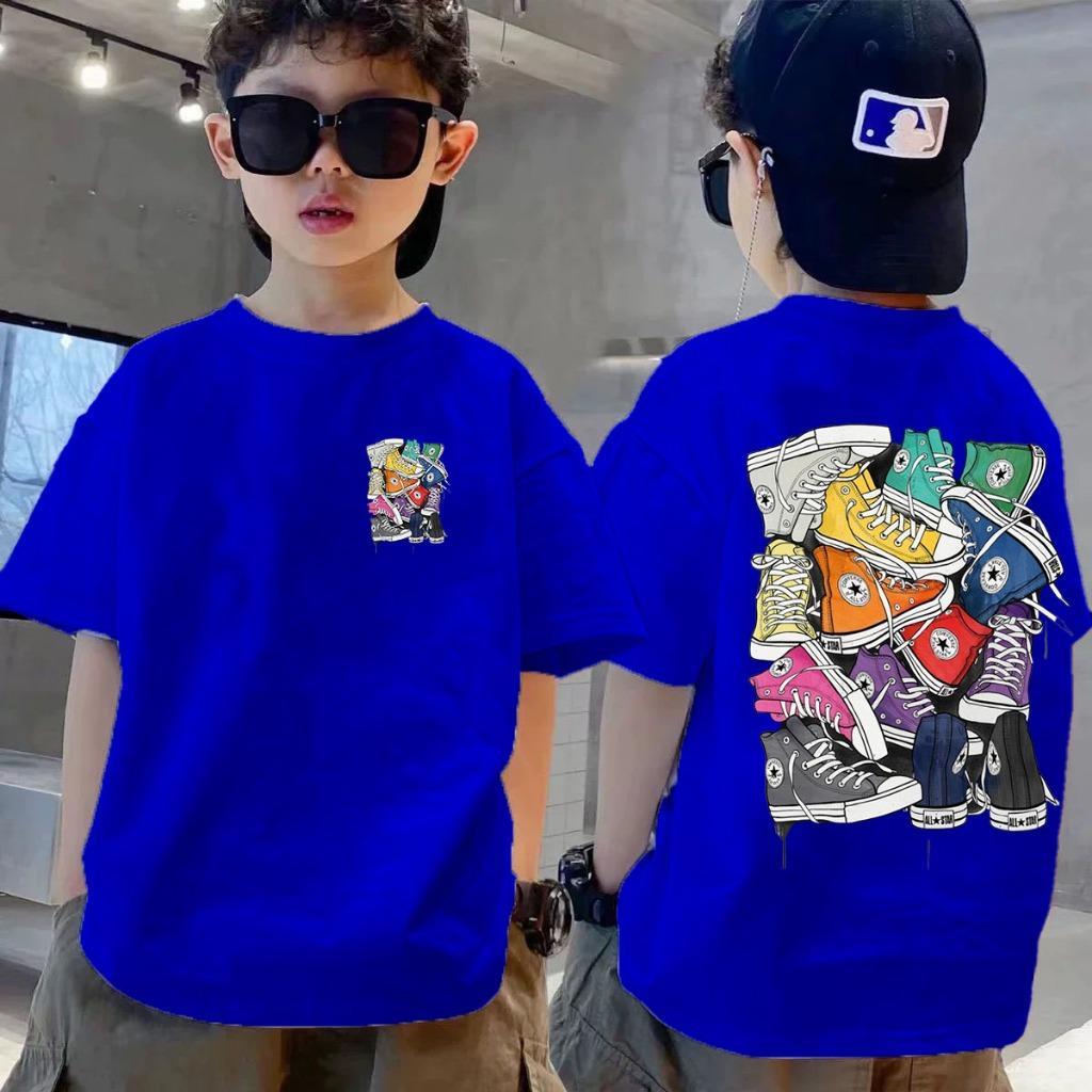 Round neck children's T-shirt cute, casual and lightweight