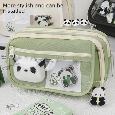 Large Capacity Multi-Layer Pencil Case for Students - Creative & Simple Design for Girls' Stationery