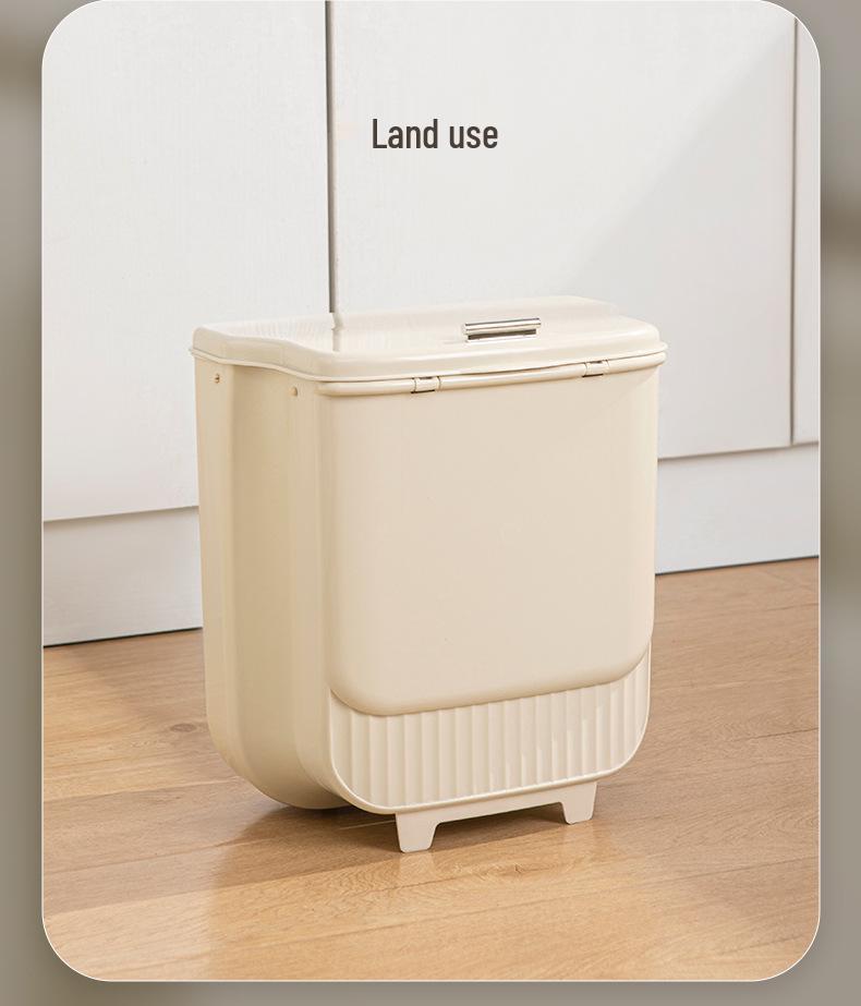 2025 Wall-Mounted Kitchen Trash Can: Punch-Free, Portable, Cabinet Door Design