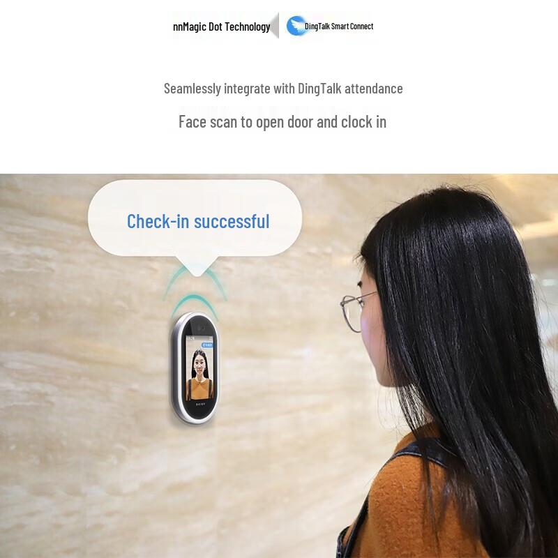 DingTalk Modian G2C Smart Face Recognition Access Control & Attendance Terminal CN Plug (adapter Included)