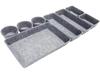 VIEAURA Drawer Divider Desk Felt Tray for Organizing Stationery and Small Office Multifunctional Storage Set of Tray, Items, Desk, (Gray / 8)