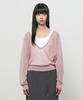 GENERALIDEA Deep V-Neck See-Through Knit Pullover [Ash Pink] / Gf2Lkp544