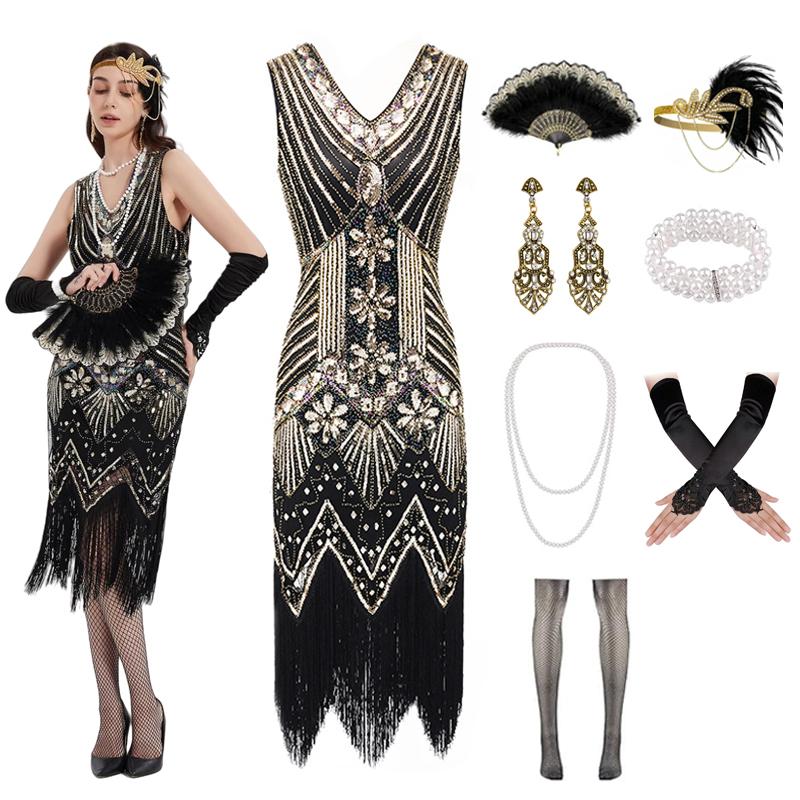 1920s Flapper Dresses for Women Fringed