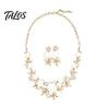 Necklace And Earrings Set 1 Camellia Choker Earrings, Faux Pearl Rhinestone Luxury Jewelry Elegant Flower for Women Daily Wear Party Date High-quality
