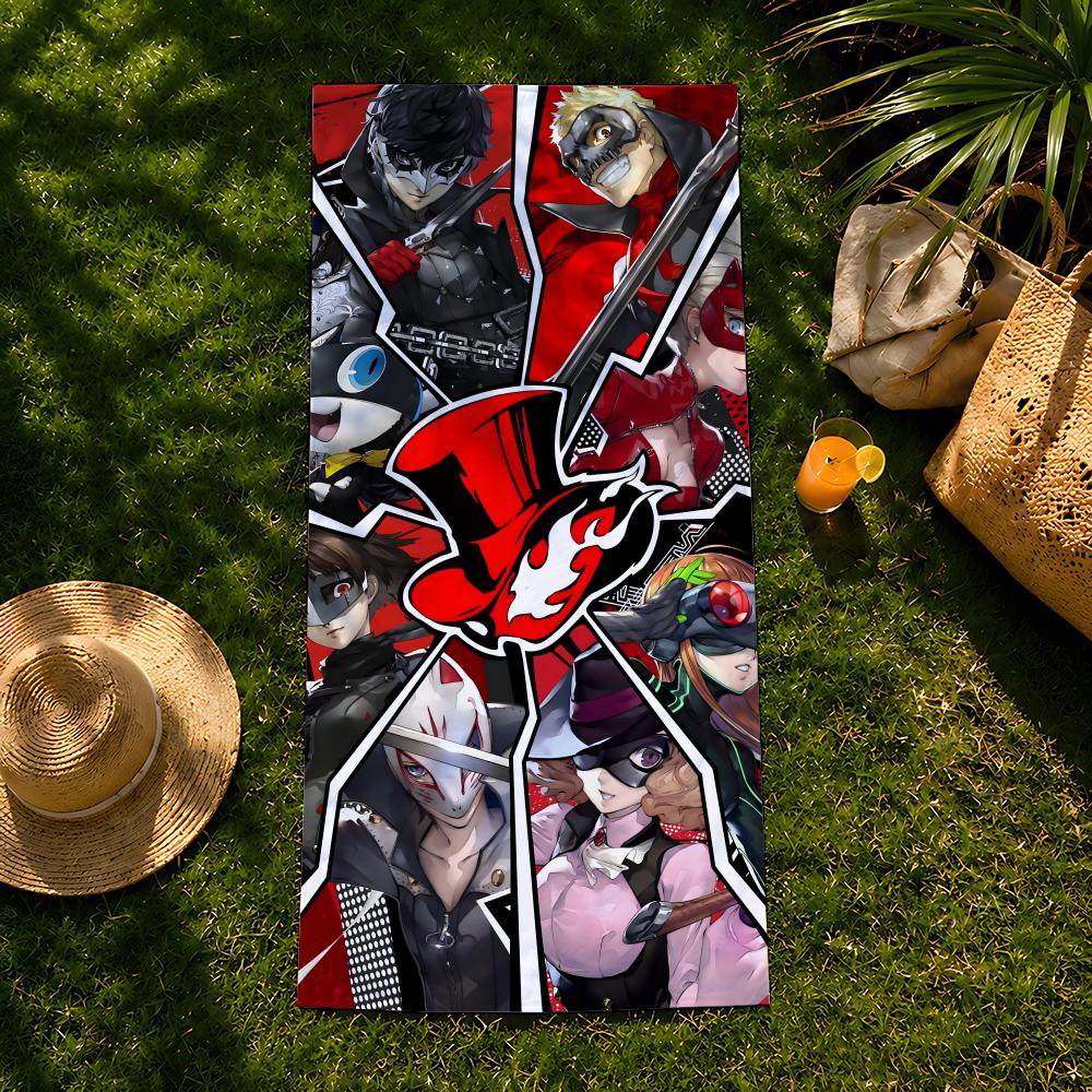 Game P-Persona Towel Beach Towel, Quick Drying Absorbent Bath Towel For Swim,Gym,Camping,Outdoor Hot
