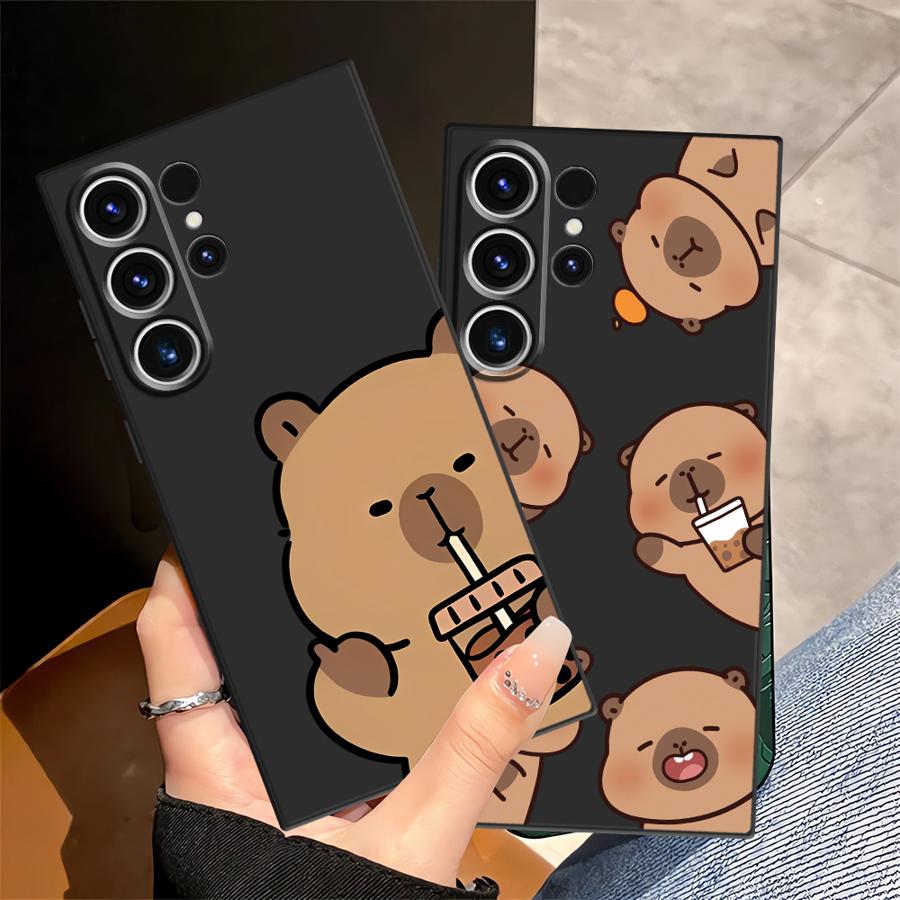 Funny Capybara Case for Samsung Galaxy S25 S23 S10 S9 S24 Plus S26 S20 Ultra Note 20 8 9 10 S21 FE Funda Phone Cover