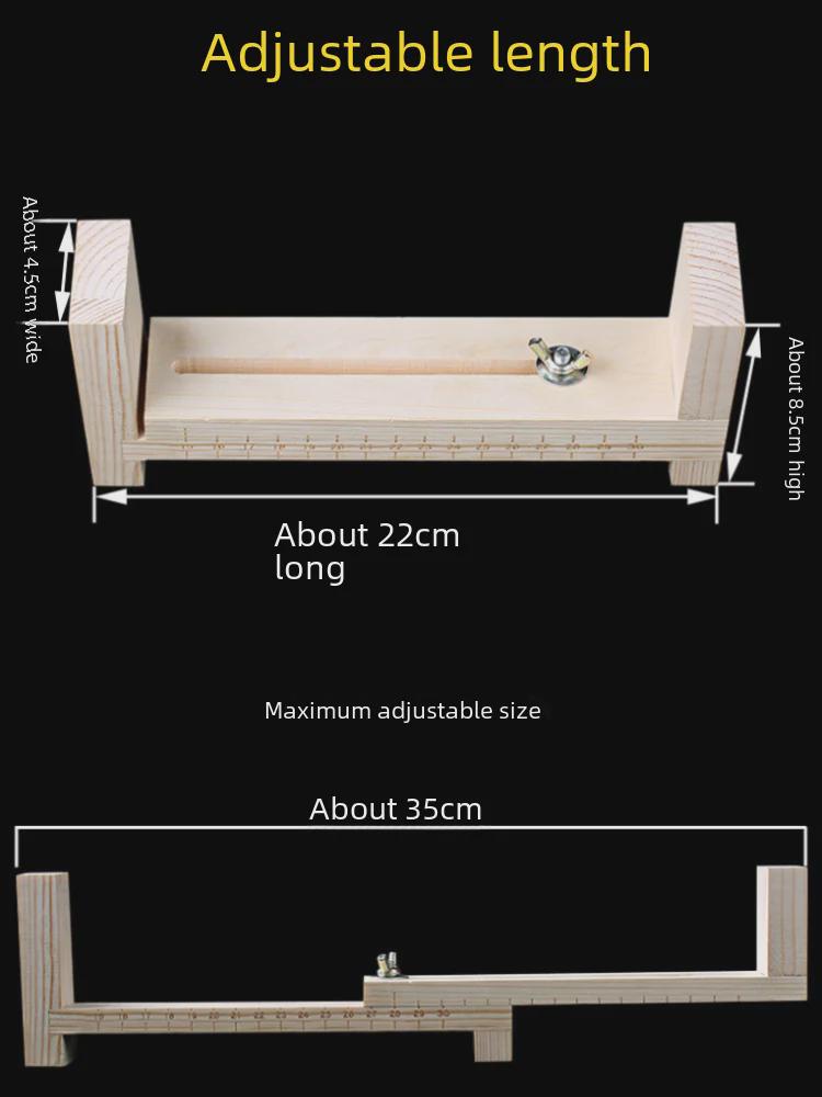 Handgewebte Rahmenflechtmaschine: Rotes Seilarmband- und Halskettenwerkzeug
