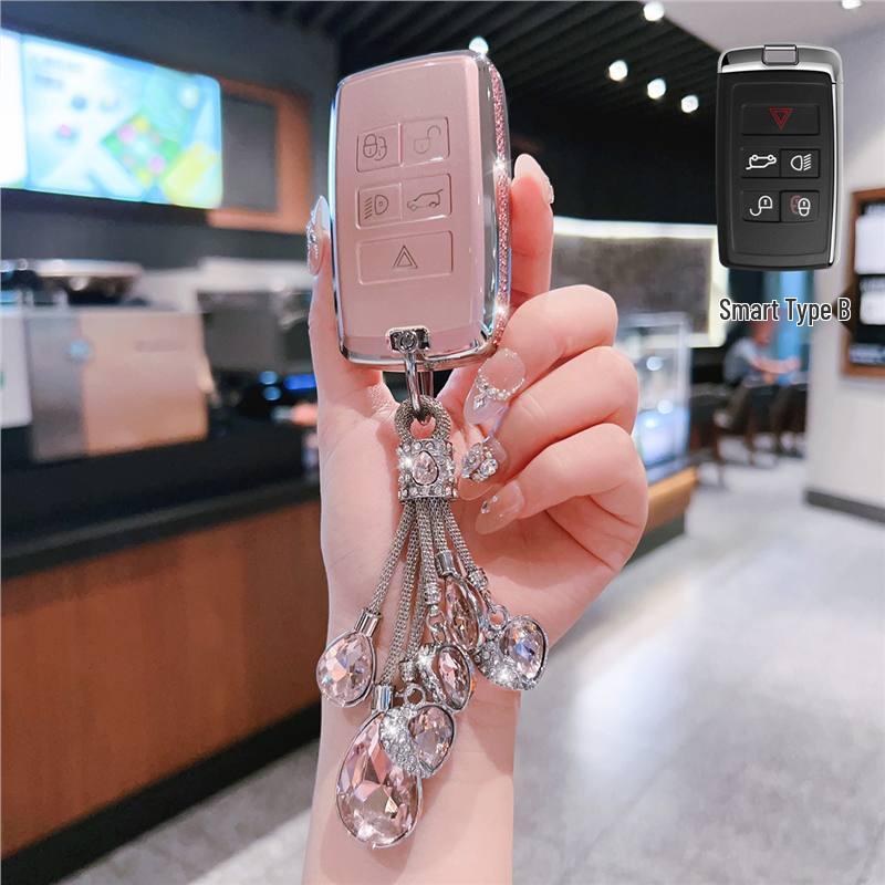 Land Rover Key Case: Compatible with Evoque, Defender 110, Discovery 4, Range Rover Sport 5, Velar, SVR