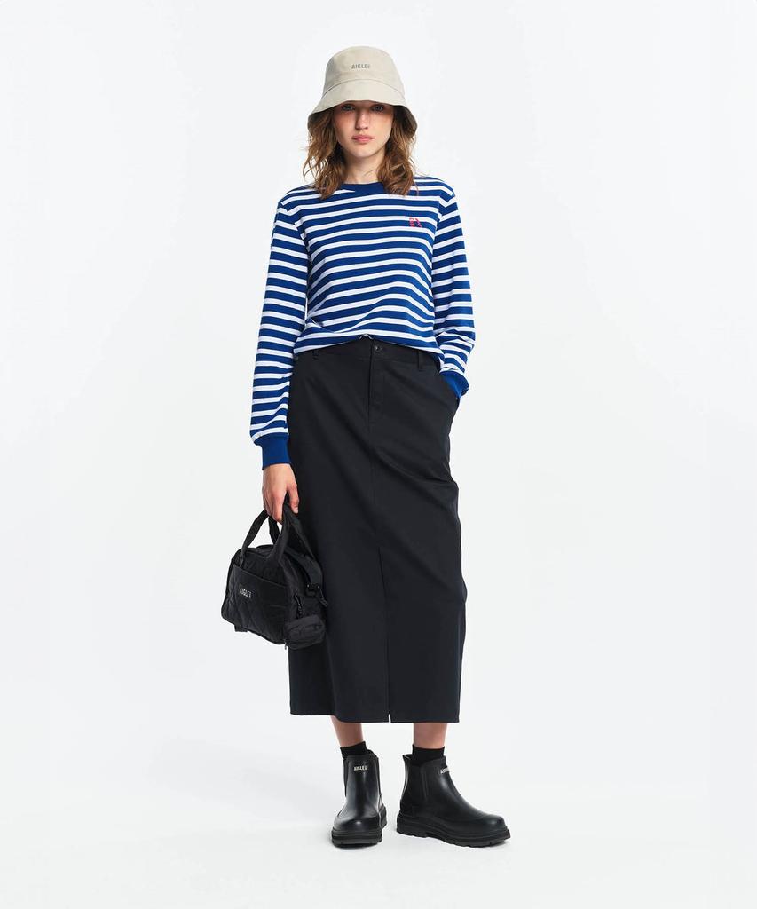 Aigle Women'S Solotex Woven Long Skirt Aaw25Wbot012Noi