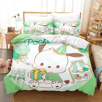 Pochacco Sanrio Pug Bedroom Duvet Cover Set Bedding Comforter Sets Children'S Bedding Set 3-Piece Christmas Decorations Home