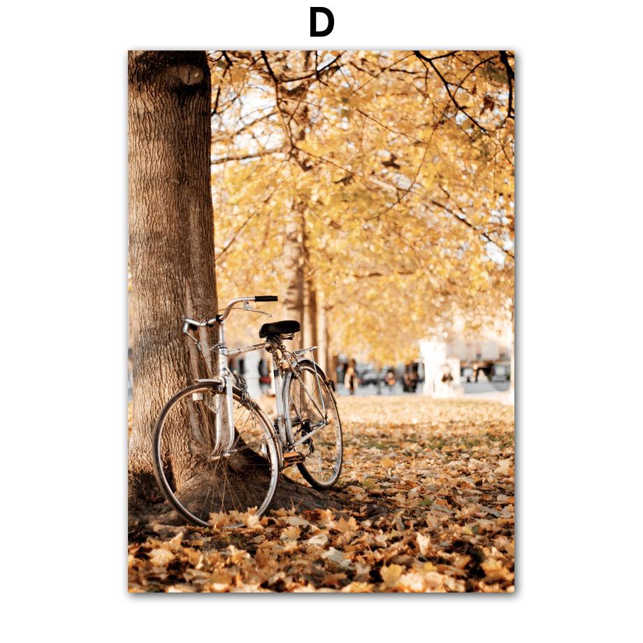 

Осенний лес домик деревянный олень хризантема настенная живопись холст постеры и принты настенные панно для гостиной домашний декор 30X40 cm No Framed