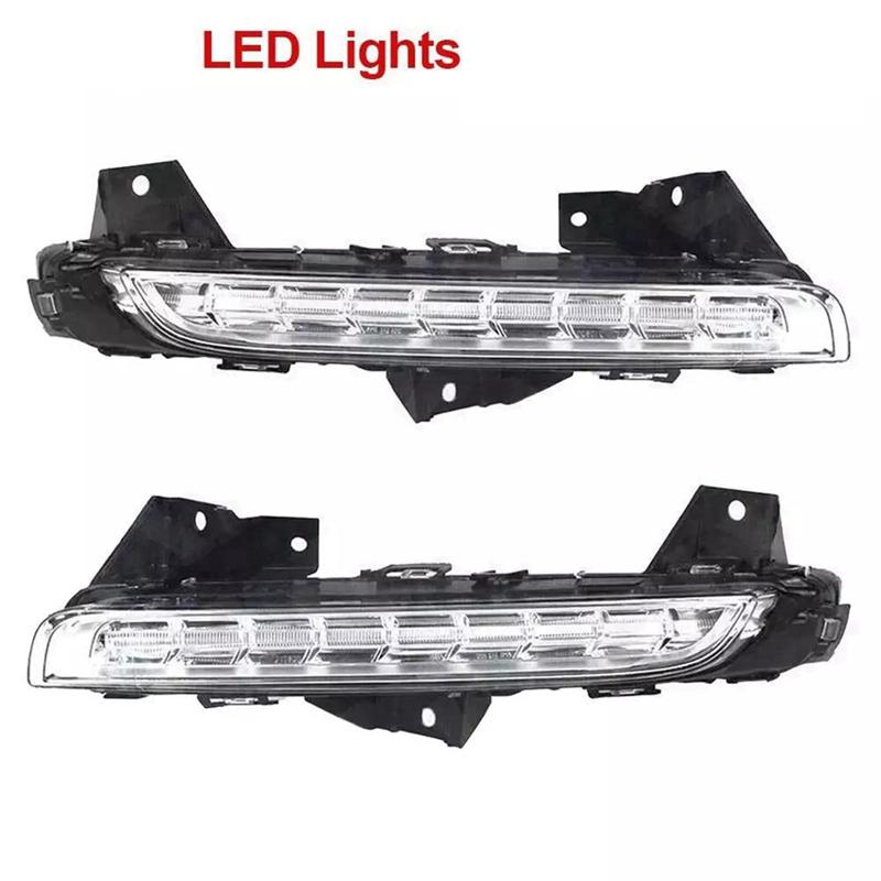 Authentic Car Front Bumper LED Daytime Running Light DRL Turn Signal Lamp For Porsche Panamera 2014-2017